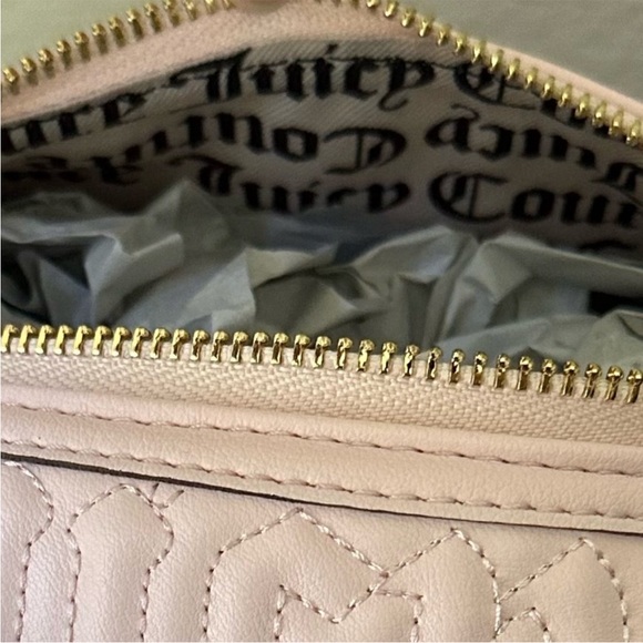 JUICY COUTURE FAME SATCHEL IN PINK NEW WITH TAGS BLUSH QUILTED JUICY - Picture 6 of 7